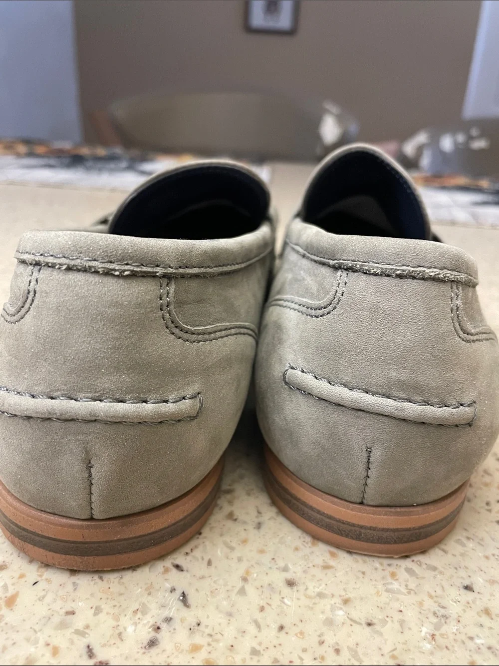 Steve Madden Gray Suede Bit-Detail Slip-On Loafers
